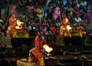 Aarti ceremony,
